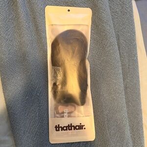 Thathair Halo Medium Brown curly Hair Extension